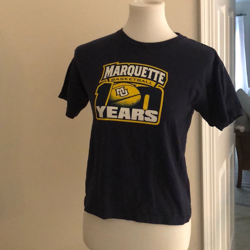 Navy Blue Marquette University Basketball T Shirt